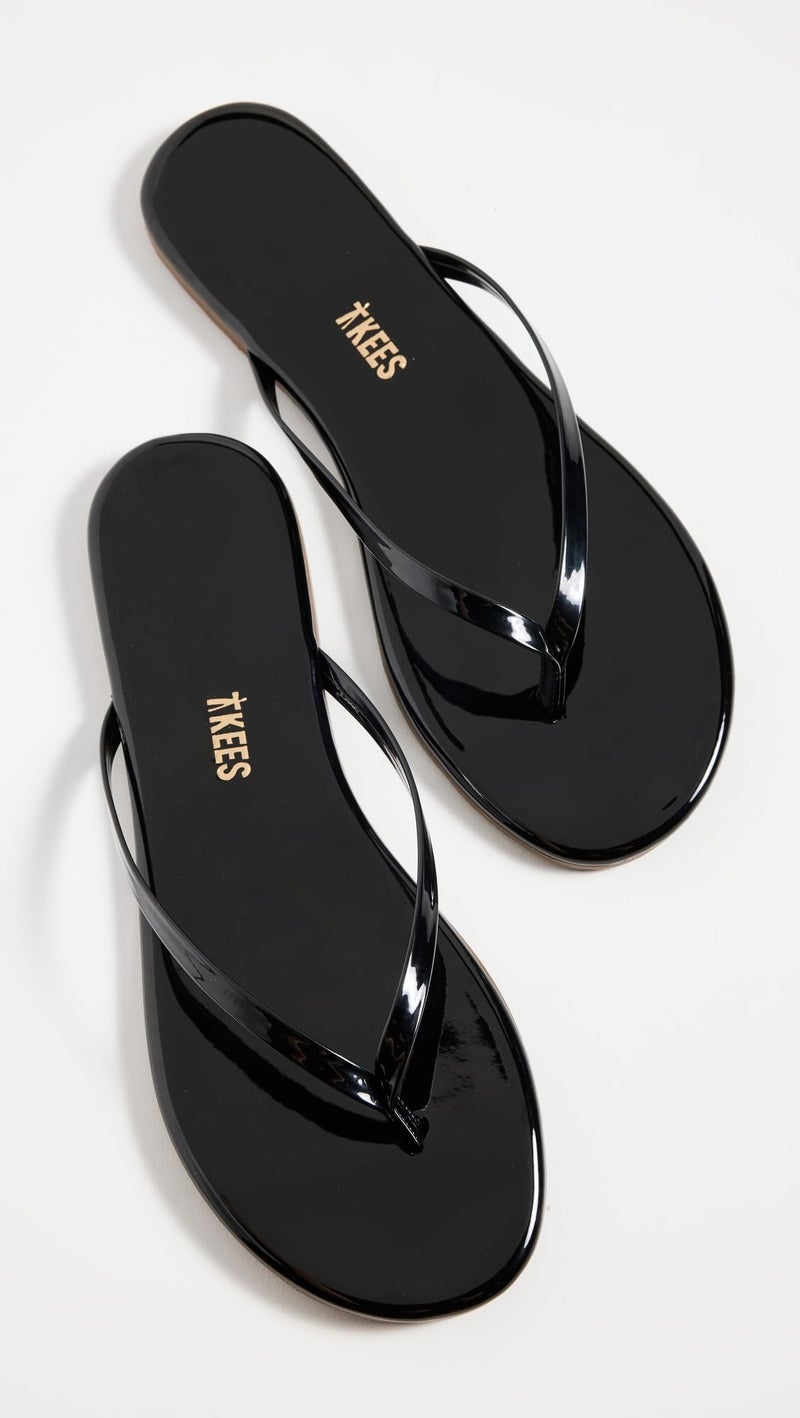 TKEES Women's Glosses Flip Flop, Licorice, 7 M US - Image 2